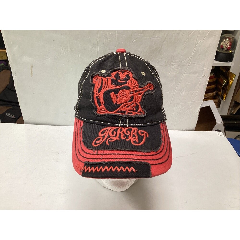 rare vintage true religion trucker hat cap distressed embroidered Buddha logo